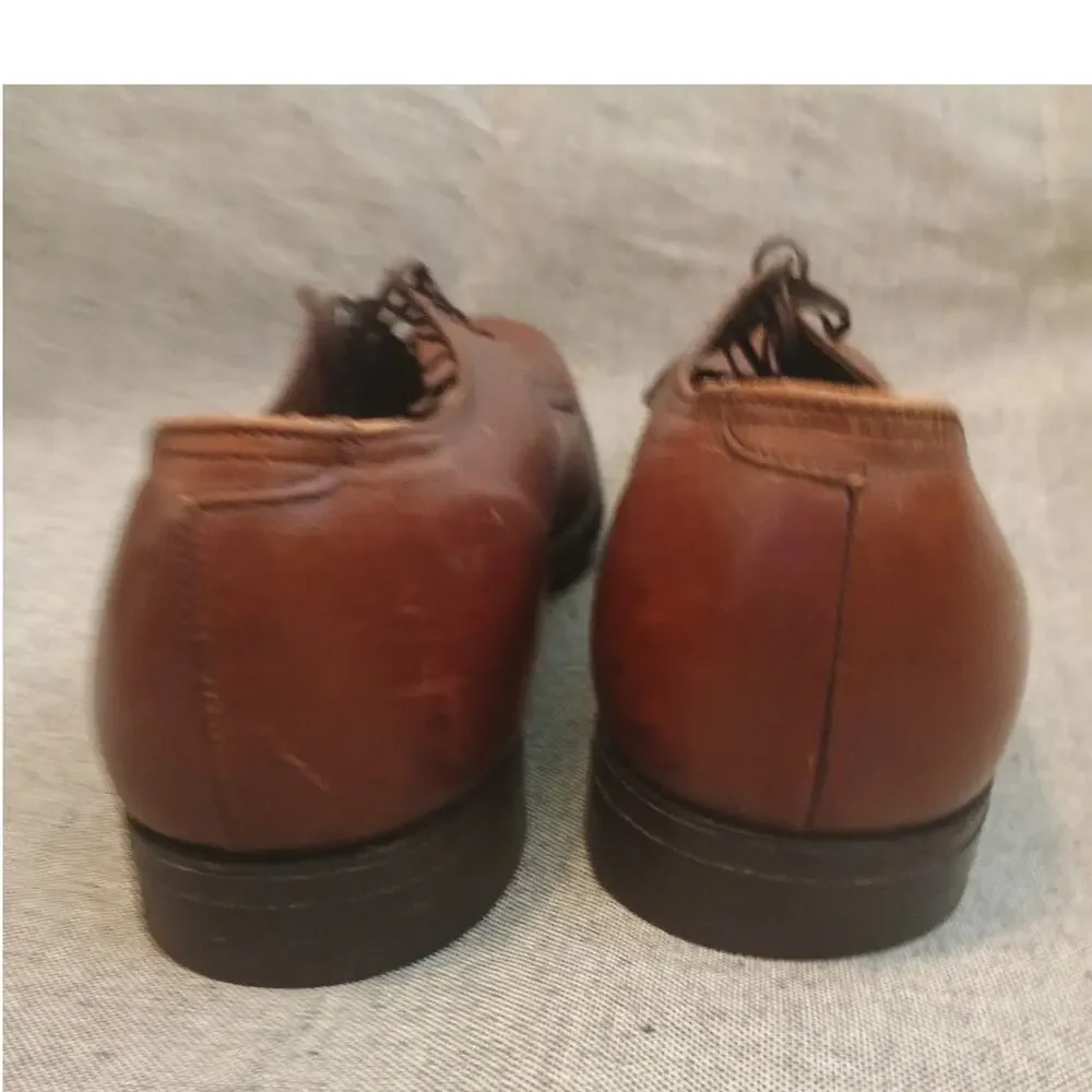 Vintage Men's Foot So Port Supreme #4147  Brown Leather Oxfords Size 14 AA